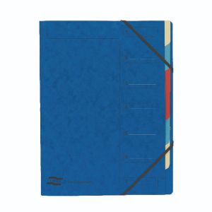 Europa 7 Part Organiser Blue 54072E