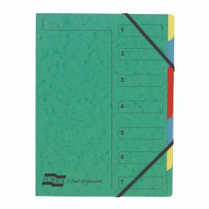 Europa 7 Part Organiser Green 54073E