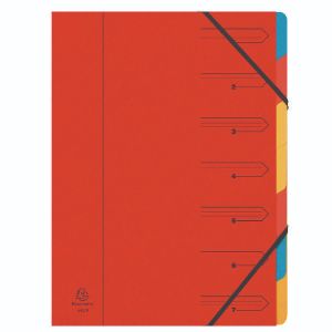 Europa 7 Part Organiser Red 54075E