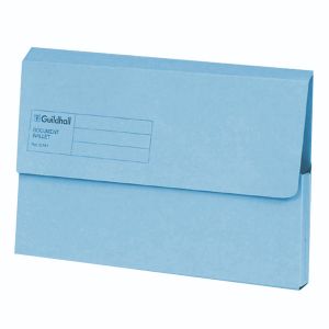 Guildhall Doc Wlt Foolscap Blue Pk50