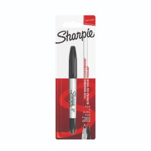 Sharpie Perm Marker TwinTip Blk Pk12