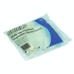 Shield Poly Gloves In Bag L 100 GD52