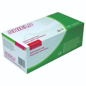 Shield Pf Latex Gloves M Pk100 GD05