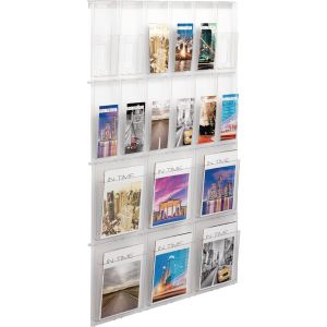 Helit Wall Display 18 Pockets Clear