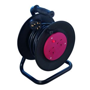 CED HD 2-Way 10 Amp Ext Reel 25m Blk