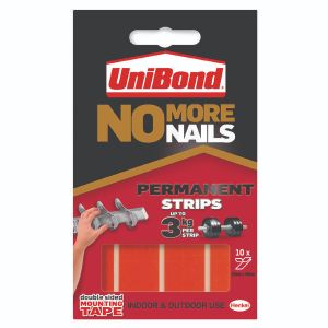 No More Nails Perm Adh Strp Red Pk10