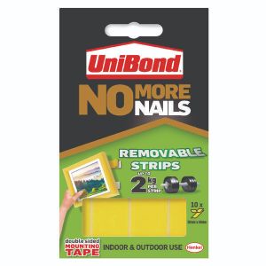 No More Nails Rem AdhStrips Ylw Pk10