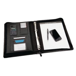 Monolith Meeting Folder Zip A4 Blk