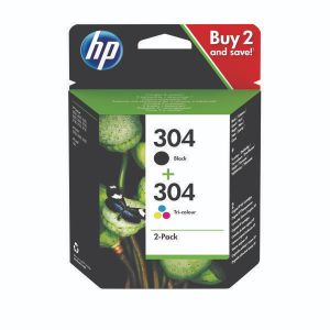 HP 304 Ink Twinpk Blk/Tri-Col CMY