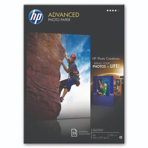 HP Pht Ppr Glssy 250gsm A4 25Sheets