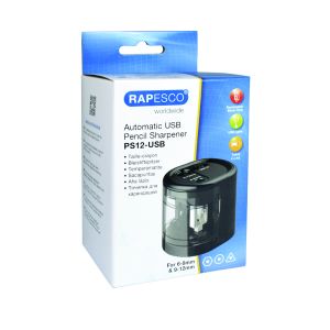 Rapesco USB Pencil Sharpener Black