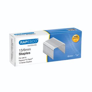 Rapesco No 13/6 Mtl 6 Staples Pk5000