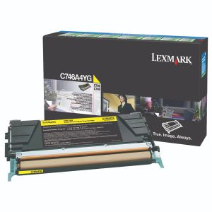 Lexmark Ylw Rtn Prog 7K Tnr C746A1YG