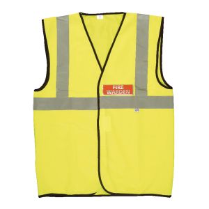 Fire Warden Vest High Res XL Yellow