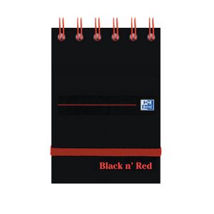 Black n Red Wire Elast Notepad A7 P5