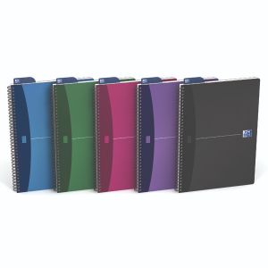 Oxford Notebook SC WB A4 Asst Pk5