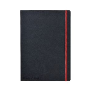 Black n Red Hard Cover Notebook A4