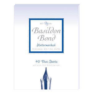 Basildon Sml Writing Pad Blu Pk10