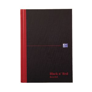 Black n Red HB Recy Rule Ntbk A5 Pk5