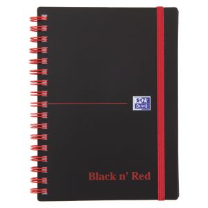 Black n Red PP Ruled Notebook A6 Pk5