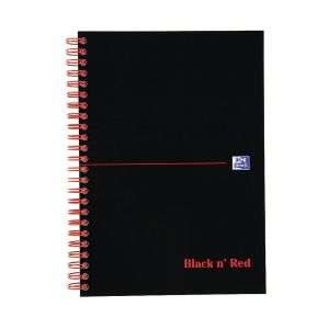 Black n Red Wire A-Z Notebook A5 Pk5