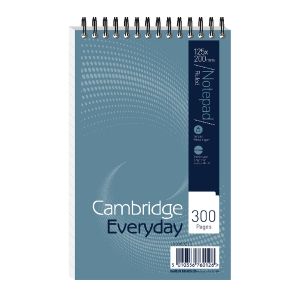 Cambridge W/Bound Notepad Pk5