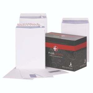 Plus Fabric Envelope C4 White Pk250
