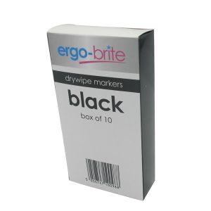 Ergo-Brite Dwipe Markr Grip Blk Pk10