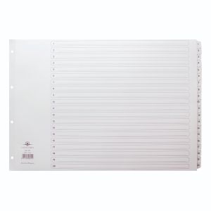 Concord Clasc A3 1-20 Mylar Indx Wht