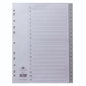 Concord Index Pvc A4 A-Z Grey 62905