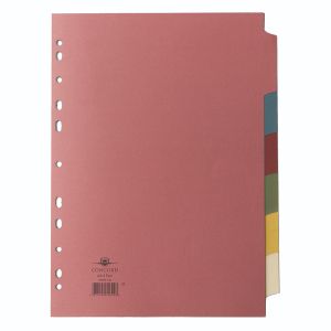 Concord Dvdr 6-Part A4 160gsm Mcol