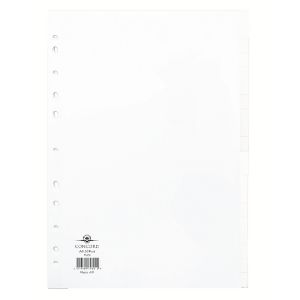 Concord Subject Dvdr 20-Part Wht