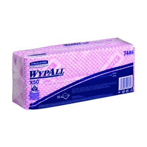 Wypall X50 Cleaning Cloths Red Pk50