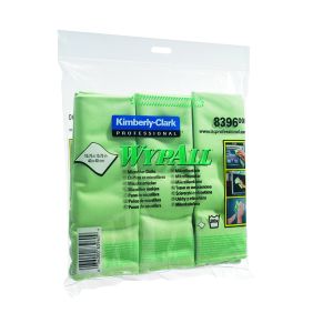 Wypall Microfibre Cloth Grn Pk6 8396