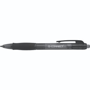 Q-Connect Retractable Bpoint Pen Blk