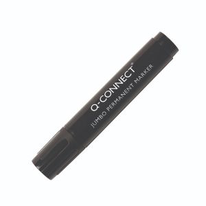 Q-Connect Jumbo Perm Marker Blk Pk10