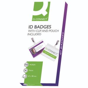 Q-Connect Hot Lam ID Badge Pk25