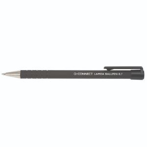 Q-Connect Lamda Ball Pen Black Pk12