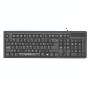 Q-Connect Black Wired Keyboard