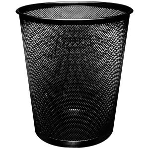 Q-Connect Mesh Waste Basket Black