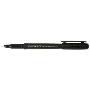 Q-Connect OHP Pen Perm Fine Blk Pk10