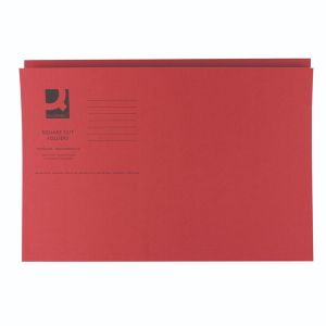 Q-Connect Sq Cut Folder Fc Red Pk100