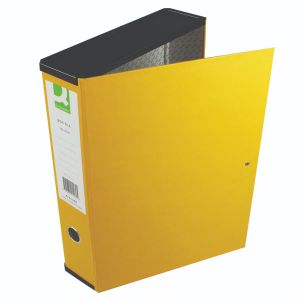 Q-Connect 75mm Box File FC Ylw Pk5