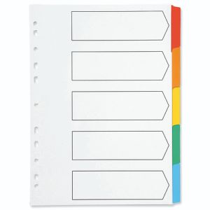 Q-Connect Index A4 Multi-Colour Btab