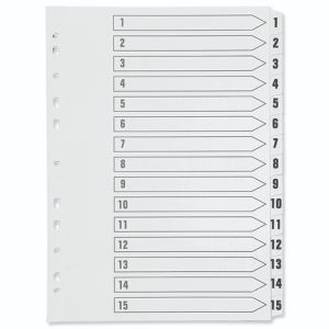 Q-Connect Index 1-15 Board Reinf Wht