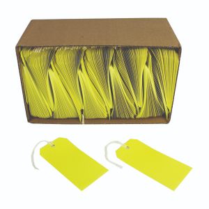 Strung Tag 120X60 Yellow Pk1000 Strung Tag 120X60 Yellow Pk1000