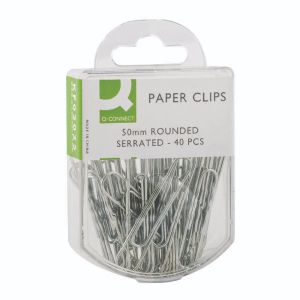 Q-Connect 50mm Serrated Pclip Pk400