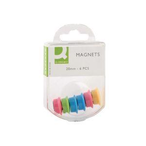 Q-Connect 20mm Assorted Magnet Pk60 Q-Connect 20mm Assorted Magnet Pk60