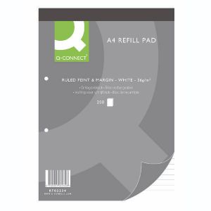 Q-Connect Ruled Refill Pad 200Pg Pk5