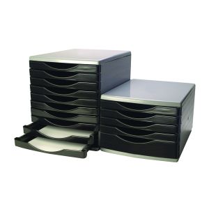 Q-Connect 5 Drawer Tower Blk Grey